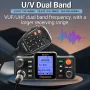 WOUXUN KG-M70 25W Mobile Walkie Talkie VUF UHF Cross-Band Repeater Dual Band Long Range 999CH High Power Car Radio Station with Microphone