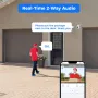Hiseeu PK-4YHD685 5MP WiFi IP Camera with AI Human Tracking Two-Way Audio Spotlight Alarm 300° Pan 90° Tilt Weatherproof IP65 PoE Suitable for Indoor and Outdoor Surveillance EU Plug
