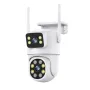 A30 3MP+3MP 5X Zoom Dual Lens PTZ Security Camera Wireless Outdoors Smart Motion Detection Two Way Audio IP66 Waterproof ICSEE APP Built-in Alarm Home Surveillance Camera