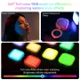 TELESIN Magnetic Fill Light RGB Full Color 2500K-9000K Portable LED Fill Light 2000mAh Rechargeable Battery for Photography Live Streaming Camera