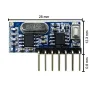 GERMA RF 433mhz Transmitter 4 Button Remote Control + Receiver Module Fixed EV1527 Decoding 4CH Output with Learning DIY Kit