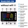 Tuya Wifi Power Energy Meter AC Monitor AC 85-290V 80A 3 Phase 4-wire DIN Rail Over Under Voltage Protector Electricity Meter