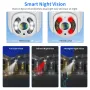 Hiseeu WHD818 X64 WIFI IP Camera 8MP PTZ Control iCSee App 5X Zoom 3840x2160 HD Night Vision Two-Way Audio AI Human Detection Waterproof App Controlled Security Camera