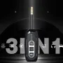 BlitzWolf® BW-LE515 3 in 1 bluetooth Audio Adapter Transmitter Receiver Broadcast Wireless 3.5mm Aux Audio Adapter Support LDAC LHDC Hi-Res For TV PC Speaker Home Sound System