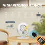 PIR Motion Sensor Alarm with Remote Control Indoor Wireless Infrared Security Motion Detector with 120dB Loud Volume Siren for Home Garage Shops