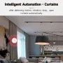 Tuya ZigBe Smart Vibration Sensor Real Time Monitoring Door Window Detection Alarm Smart Home Security Protection System