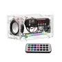 FM Radio DIY Electronics Kit Bluetooth 5.0 Speaker with Voice-activated Level Indicator DIY Electronic Kit DC5V Bluetooth Speak