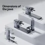 [EU/US Direct]LONGER Nano Rotary Extension Claws Extended Engraving Area Slide Extension Claws 120mm x 300mm Type-C Connection Anodized Aluminum Alloy Over 300 Materials Engraving Cutting Rotary Body