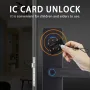 WAFU WF-X8 Tuya Smart WiFi Fingerprint Doorlock Password/APP/IC Card/Key/Fingerprint Unlock Built-in Camera Semi-conductor Intelligent Door Lock