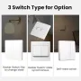 Tuya Zigbe Switch Module with 1/2/3/4 gang Dual Way Control App & Voice Control Timer Scheduling Countdown Work for Alexa Google home