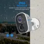 ESCAM G14 3MP Full HD WiFi IP Camera AI Recognition H.265 Rechargeable Battery PIR Alarm Cloud Storage Night Vision Two Way Audio PIR Motion Detection