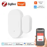 Tuya Smart Zigbe Door Window Magnetic Sensor Open/Closed Detector Home Alarm Security Protection Smart Life Works with Alexa Google
