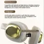 Wireless bluetooth Headset 40mm Large Driver HiFi Sound 12H Playback Soft Earmuffs Built-in Mic Support AUX TF Card Playback Portable Headphones
