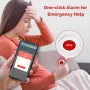 MOES Tuya ZigBe SOS Alarm Button One Click For Emergency Help APP Notification Children Elderly Patient Hospital Home Safety