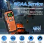 2Pcs Baofeng BF-T18 Mini Walkie Talkie PMR446 License Free 22 Channels 2W Power Long Range Type C Rechargeable NOAA Weather Alerts Hands Free Two Way Radio