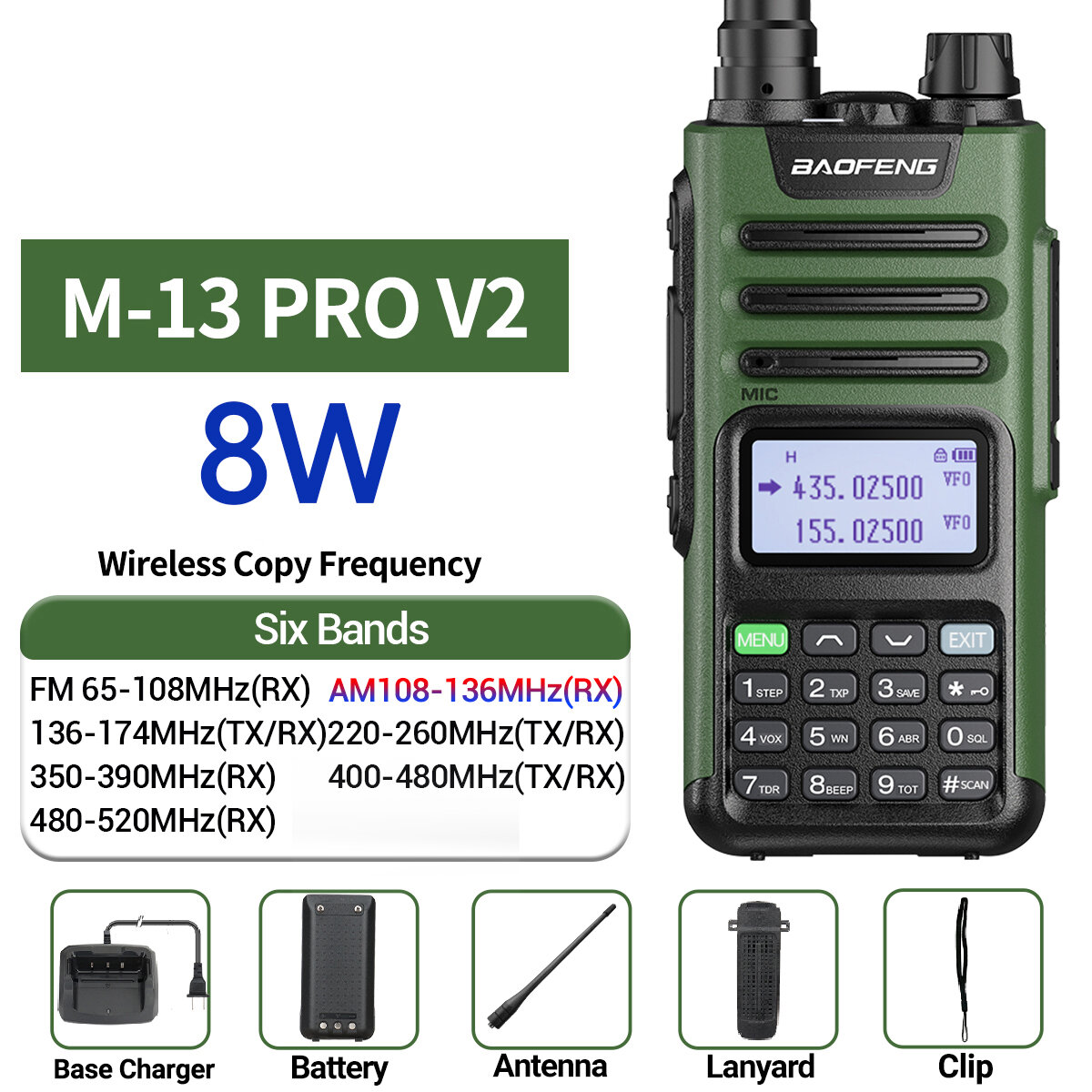 8W Green