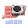 Raspberry Pi Dissipation Cooling Fan Pure Copper Radiator Blower Cooler Heatsink for Raspberry Pi 5