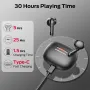 MONSTER N-Lite 208 TWS Earbuds Wireless bluetooth 5.4 Earphone 13mm Driver AAC Audio ENC Call Noise Cancelling 30H Playback Low Game Delay Semi-in-ear Sports Headphones