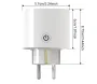 WiFi Smart Plug EU Standard Power Socket Smart Life/Tuya App Remote Control Work with Alexa Google Home No Hub Required