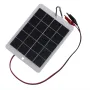 3W 5V Solar Charging Panel A Grade Polycrystalline Silicon 18.8% High Efficiency USB Output Tiger Clip Portable DIY Solar Charger Board 3.7V-5V Battery Rechargeable