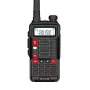 BAOFENG BF-UV10R Plus 10W 4800mAh UV Dual Band Two-way Handheld Radio Black Walkie Talkie 128 Channels LED Flashlight USB Rechargeable Outdoor Hiking Intercom