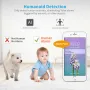 SriHome SH029 3MP WIFI IP Camera Wi-Fi Two-Way Audio Humanoid Identification IP66 Waterproof Night Vision Surveillance HD Security Camera