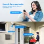 Hiseeu 8WK-4HBC25 Wireless Camera Security System Kit 5MP 5X Digital PTZ 4CH Outdoor CCTV Camera Set 2 way audio IP66 Video Surveillance for Home Safety EU Plug