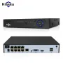 Hiseeu H5NVR-P-8 8CH POE NVR iP Security Surveillance Camera H.265+ CCTV System 8MP 4K Audio Video Recorder Face Detection Cameras Systems EU Plug