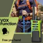 CHIERDA TC-318 Walkie Talkie 10W UHF 400-480MHz Long Range Two Way Radio Hands Free Group Call Rechargeable Battery Type-C Charging Portable Walkie Talkie