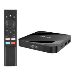 TV98 ATV W2 Android TV Box 4GB RAM 32GB ROM Android 14 Amlogic S905W2 Quad Core 3D 8K Decoding Dual Band WiFi Bluetooth 5.2 Voice Remote Set Top Box