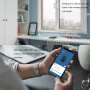 Tuya Smart WiFi Door Window Sensor Door Open/Closed Detectors Sound and Light Alarm Timer Alarming APP Remote Monitoring Notification for Home Safety