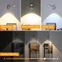 Night Light Motion Sensor Light Wireless USB LED for Kitchen Bedroom Mural Living Room Sensor Wall Lamp Indoor Lighting LED Wire-free