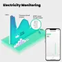 MOES Tuya WiFi Smart Circuit Breaker 40A Alarm Threshold Set Electricity Monitor Voice Control with Alexa Google Assistant Remote App Overload Protection Fireproof Smart Home Switch