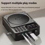 Amoi X03 Mini Digital FM Radio Wireless bluetooth Speaker with Knob Dual Magnetic Speakers 1200mAh Battery Support TF Card USB Disk 3.5mm Wired Playback Portable Speakers
