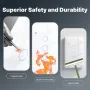 MoesHouse Tuya Smart WiFi Light Switch US Plug 1/2/3/4 Gang Glass Touch Panel APP Remote Control Timing Function Voice Control with Alexa Google Assistant