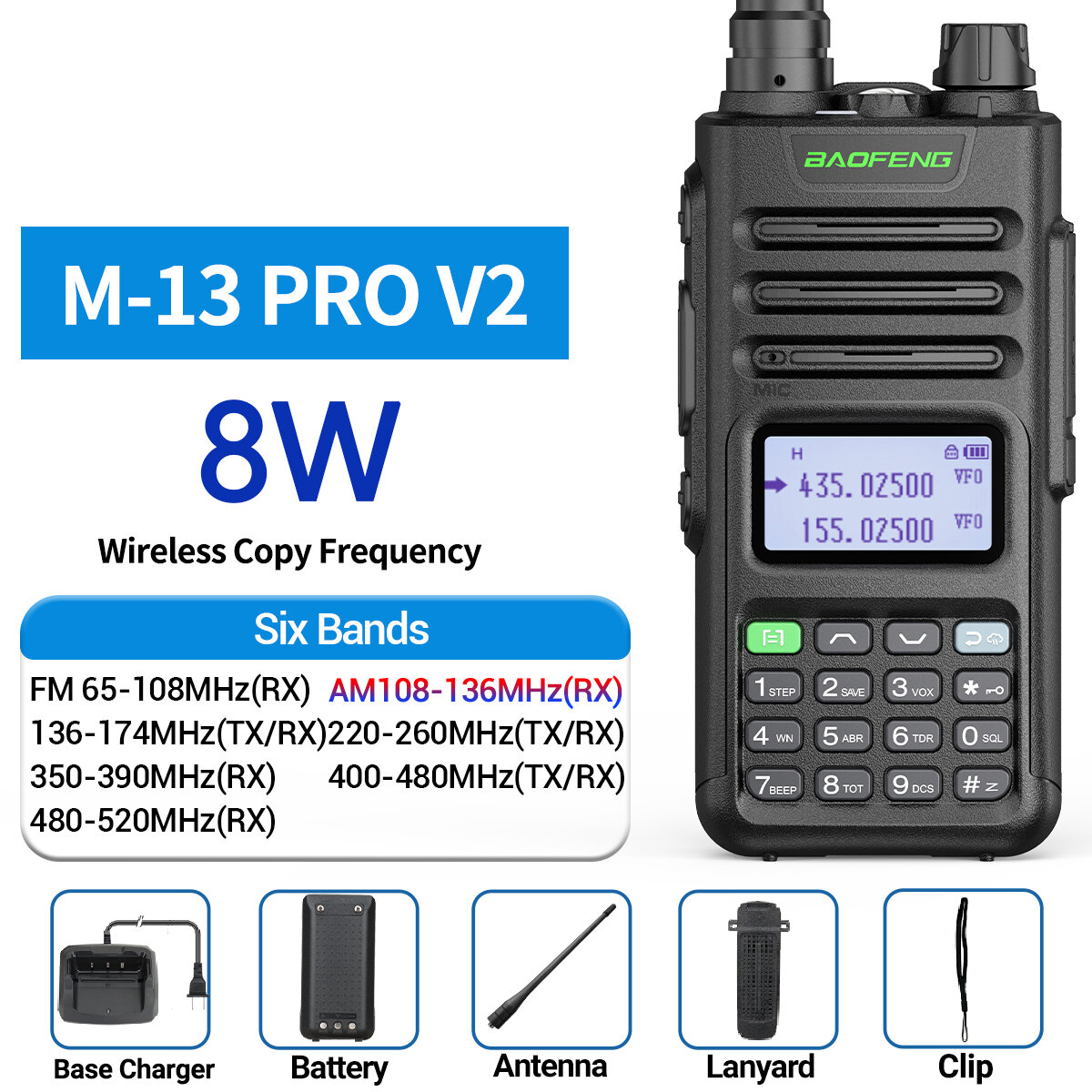 8W Black