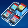 JYS JYS-NS2295 Switch 2/Switch Game Card Holder Transparent PC Case Holds 4 Cards Magnetic Closure Protective Portable Gaming Storage Organizer Accessory