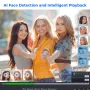 Hiseeu 4K 8MP PoE IP Camera Outdoors Night Vision Motion Detection Two-way Intercom H.265+ Video Surveillance Audio Record CCTV Home Security Cameras