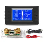 Peacefair PZEM-015 Car Battery Tester Multifunctional DC 120V Voltmeter Ammeter 100A-500A Capacity 0.5M USB Cable Resistance Voltmeter Monitor
