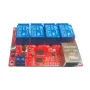 4/8 Channel 5V/12V/24V TCPIP Network Relay Switch Remote and LAN Control Home Automation Smart Devices Low Power Consumption