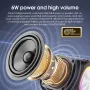 SOAIY S37 Portable Speaker bluetooth V5.4 Speaker Deep Bass 52mm Drivers RGB LIght TWS 1800mAh IP65 Waterproof Support AUX TF Playback Outdoors Wireless Speaker