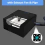 [EU/US Direct]LONGER Laser Engraver Enclosure for Longer RAY5 27.5x27.5x12.99 Inches Heat Resistant Large Space Dust Proof Noise Reducing Flame Retardant Protective Cover