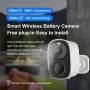 CB54-TZ 3MP Wireless Security Camera 5000mAh Battery PIR Human Detect Color Night Vision Two-way Audio Support Solar Powered Outdoor Indoor WiFi CCTV Cameras