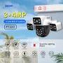 ESCAM PT223 3*4MP থ্রি-লেন্স ক্যামেরা থ্রি-স্ক্রিন PTZ মনিটরিং সাউন্ড অ্যান্ড লাইট অ্যালার্ম টু-ওয়ে ভয়েস ক্লাউড স্টোরেজ হিউম্যান ডিটেকশন ওয়াইফাই ক্যামেরা
