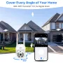 Hiseeu WK-2HD205 2 Cameras 5MP WiFi CCTV PTZ Camera Security System Kit 10CH NVR Recorder AI Motion Tracking IP Camera Set Video Surveillance System EU Plug