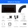 iKier E1 Laser Engraver Protective Cover Enclosure Foldable Dust-Proof Cover for All Brand Laser Engraver Eye Protection nsulates Against Noise Fumes and Odors