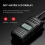 TYT UV-8R 5W Portable Walkie Talkie Dual Band VHF UHF Two Way Radio DOT-MATRIX LCD 200 Channels VOXs Emergency Alert CTCSS DCS for Long Distance Communication