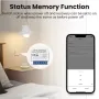 Tuya WiFi Smart Switch Module 1/2/3/4CH Supports 2 Way Control App Remote Control DIY Light Switch Module 100-240V Work with Alexa Google Home