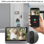 Tuya Smart WiFi 4.3 LCD Digital Peephole Door Viewer Camera 1080P 5000mAh PIR Motion Detection Two-way Intercom Work with Alexa Google Assistant