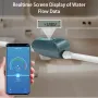 NEO DN20 Tuya Smart WiFi Water Valve Water Flow Rate and Water Meter Shut On/Off Remote Control Real Time Display IP66 Waterproof Work with Alexa Google Assistant